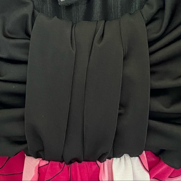 Strapless Multi Coloured Ruched Dress Size Small - Picture 8 of 15